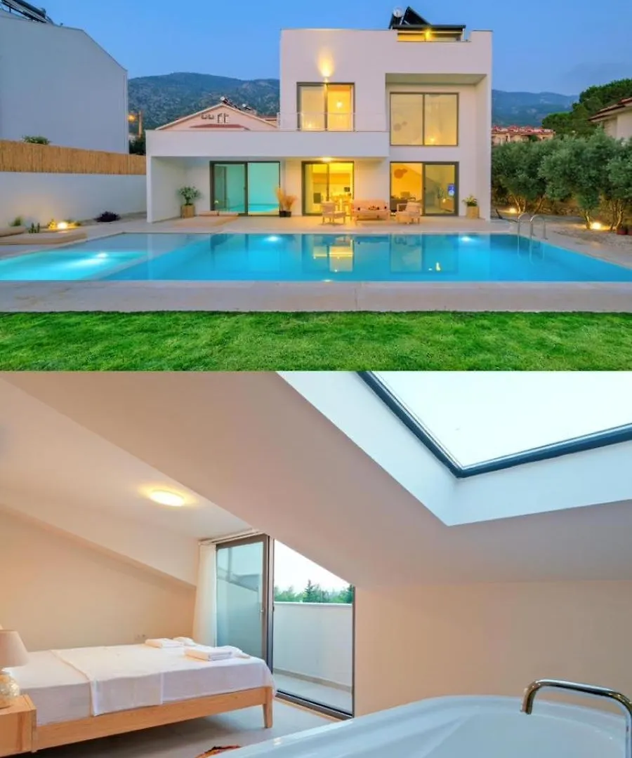 Villa Ion Indoor Heated Pool, Sauna, Jacuzzi, Underfloor Heating System Fethiye